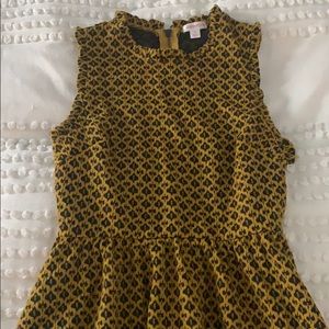 Winter weather Dress ruffle arms and collar